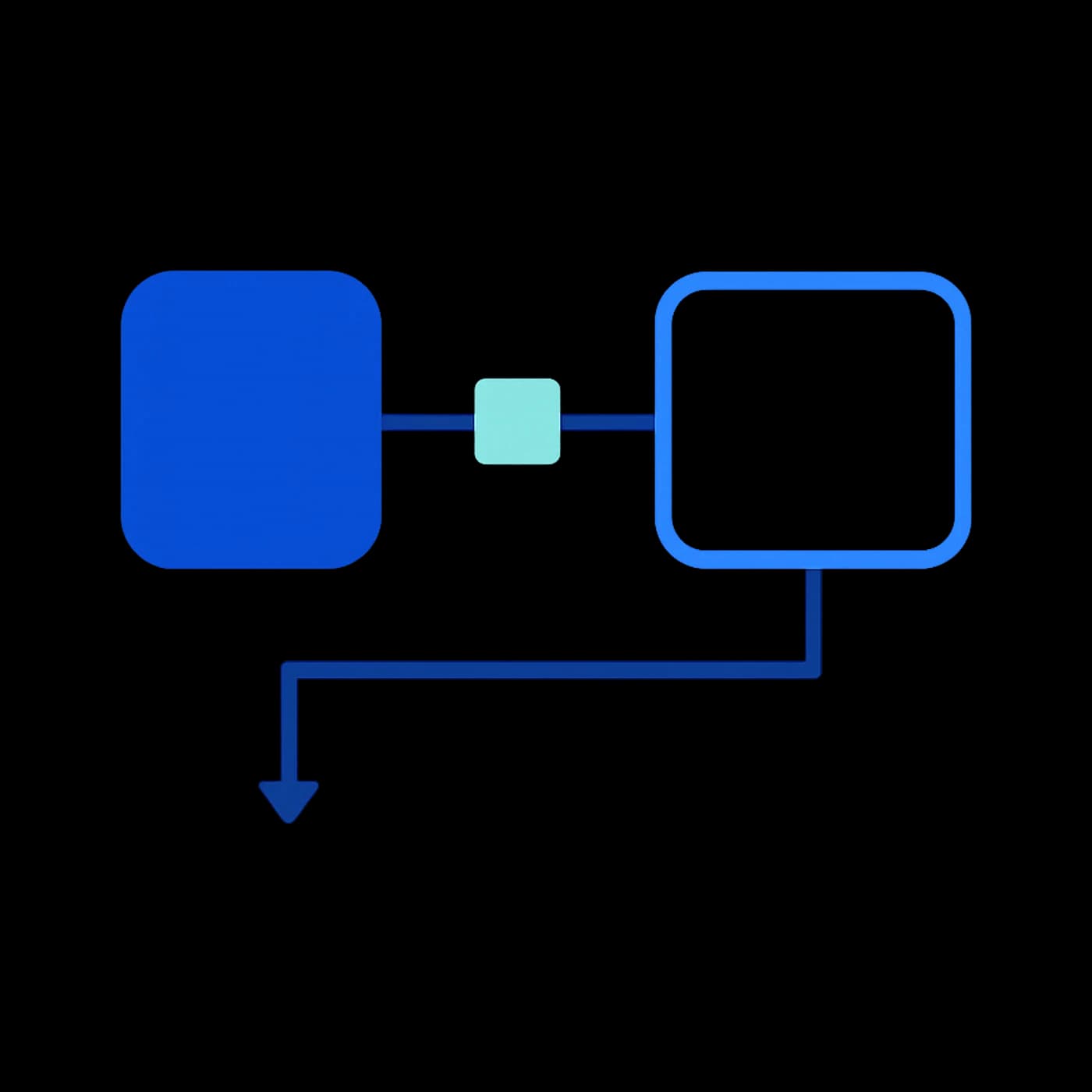 Block glyph for the Hand over stage